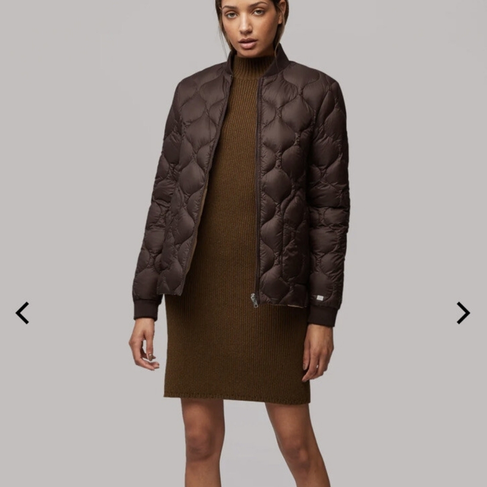 Soia And Kyo Jodie Brown Quilted Jacket - Colour Oak, Size Small